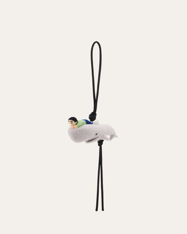 x Suna Fujita Kid with Whale Charm in Leather and Wool